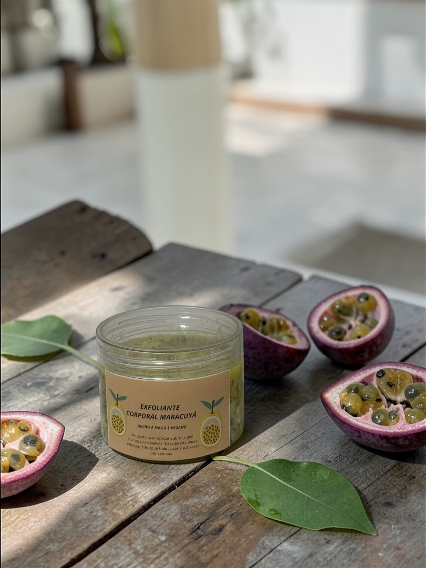 exfoliante de maracuyá
